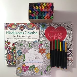 3 Coloring Books Mandala patterns Crayola Markers